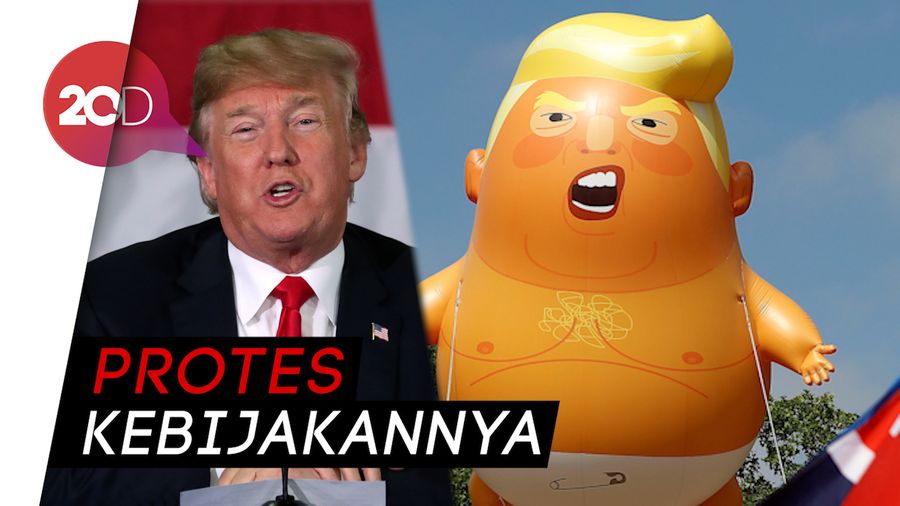 Luapan Emosi Ribuan Warga London untuk Trump