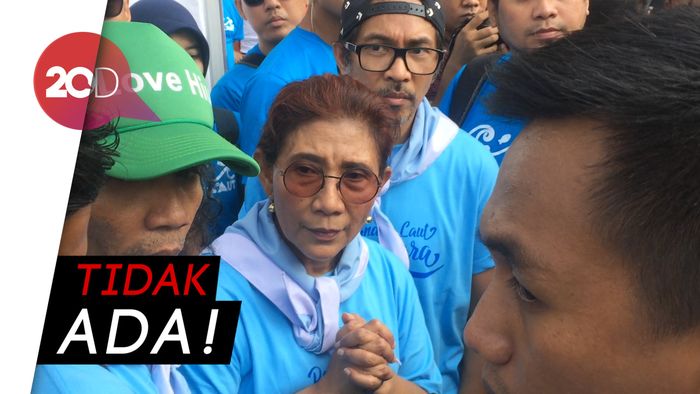 Ekspresi Menteri Susi Saat Ditanya Soal Cawapres