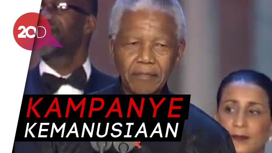 Momen Kedekatan Nelson Mandela dan Para Selebriti