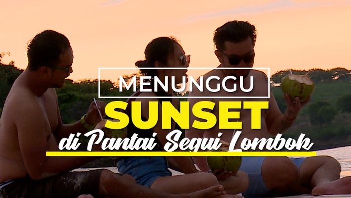 Keindahan Matahari Terbenam di Pantai Segui Lombok
