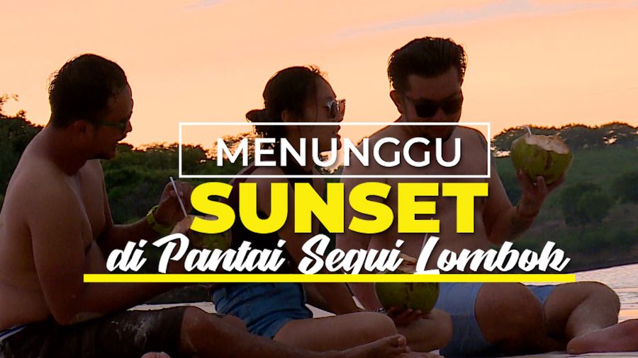 Keindahan Matahari Terbenam di Pantai Segui Lombok