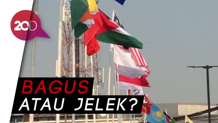 Pujian dan Ejekan untuk Bendera Negara Pakai Bambu di Kota Tua
