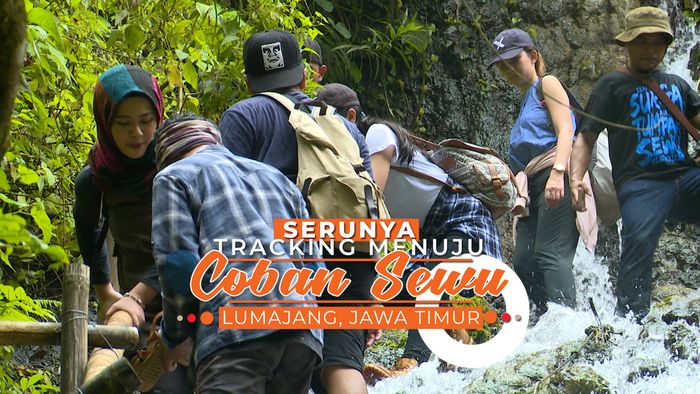 Tracking Menuju Air Terjun Unik di Lumajang