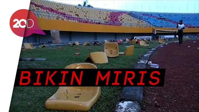 Kelakuan Minim Suporter, Stadion Baru Malah Dirusak