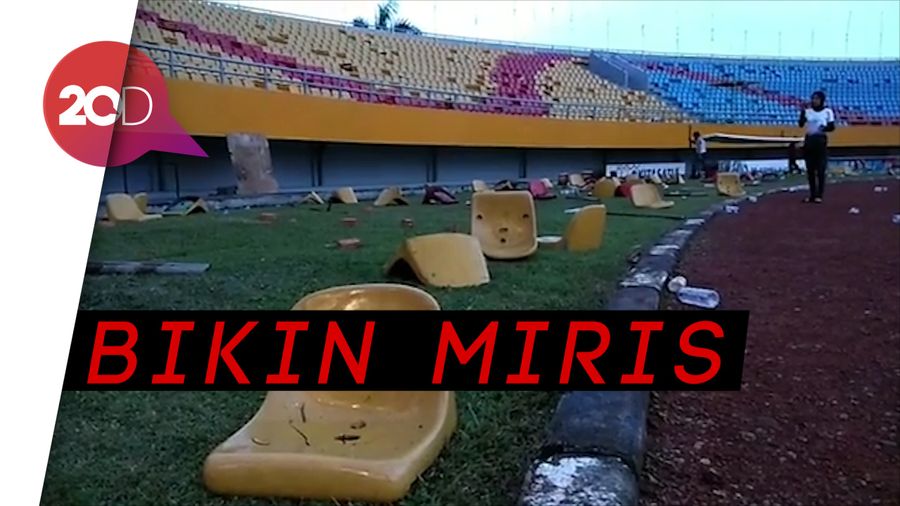 Kelakuan Minim Suporter, Stadion Baru Malah Dirusak