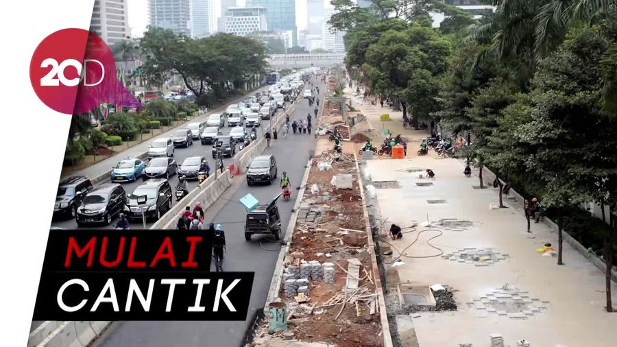 Yuk, Intip Revitalisasi Trotoar MH Thamrin