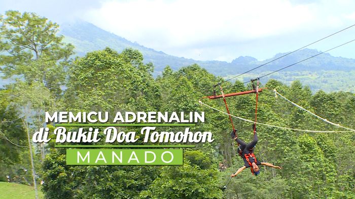 Memicu Adrenalin di Bukit Doa Tomohon, Manado