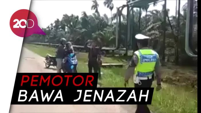 Disetop Polisi, Motor Bonceng Tiga Ternyata Bawa Jenazah