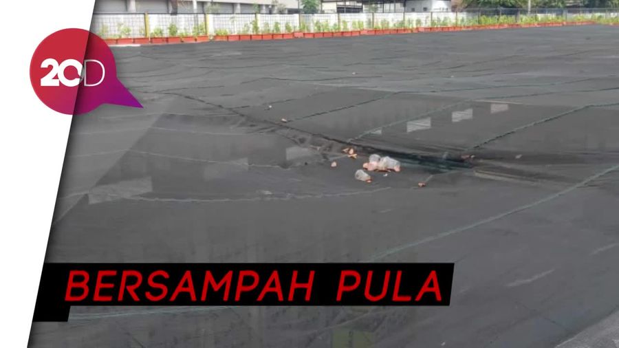 Baru Dipasang, Waring Kali Item Rusak!