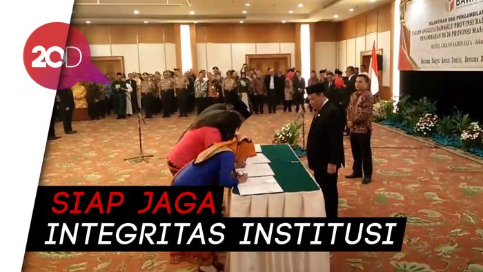 81 Anggota Bawaslu Provinsi Dilantik, Siap Kawal Pemilu