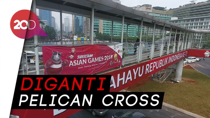 Melihat dari Langit JPO Bundaran HI Sebelum Dirobohkan