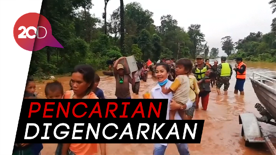 Ratusan Orang Hilang Akibat Bendungan Jebol di Laos