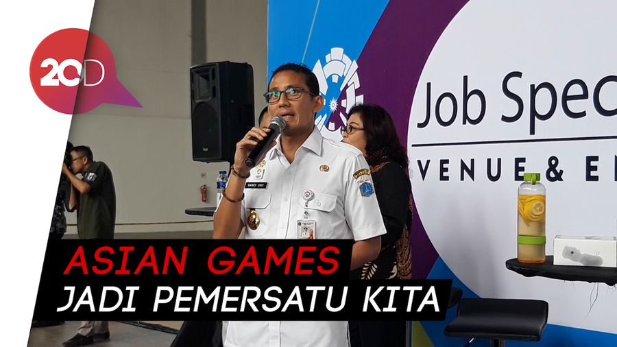  Sandi Minta Relawan Jangan Mau Dipecah Belah Soal Kesiapan Asian Games