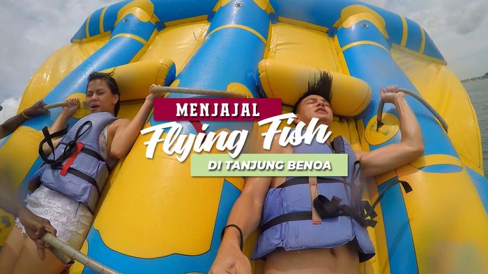 Terbang di Atas Pantai Tanjung Benoa Bali