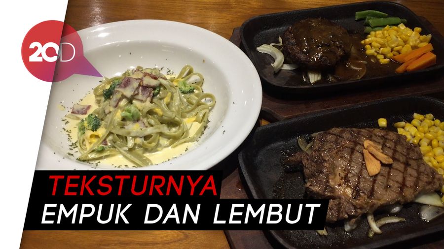 Juicy Gurih New Zealand Rib Eye dan Hamburg Buttered Rice