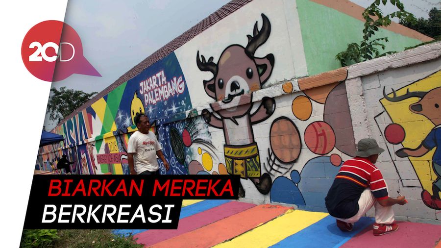 Mural Asian Games Menjamur, Sandi: Murni Inisiatif Warga