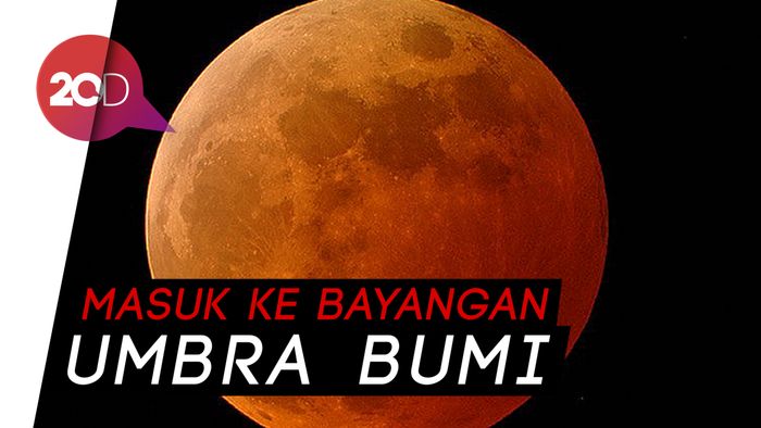 Detik-detik Gerhana Bulan Total di Indonesia