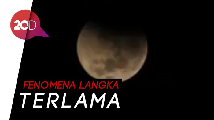 Penampakan Gerhana Bulan dari Berbagai Wilayah di Indonesia
