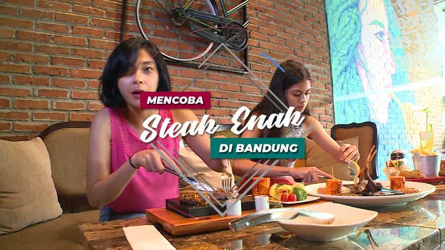 Mencicipi Steak yang Disajikan Diatas Batu Panas