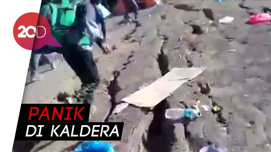 Kepanikan Pendaki di Gunung Rinjani saat Gempa