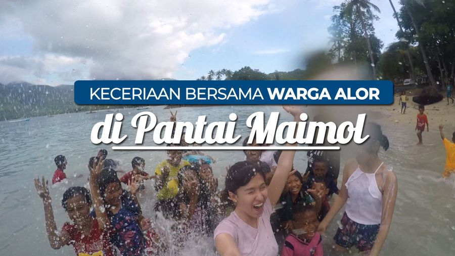 Keceriaan Bersama Warga Alor di Pantai Maimol