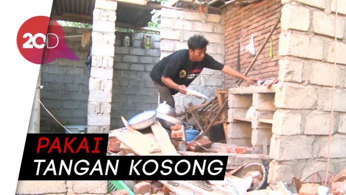 Penyelamatan Dramatis dari Reruntuhan  Gempa di Lombok