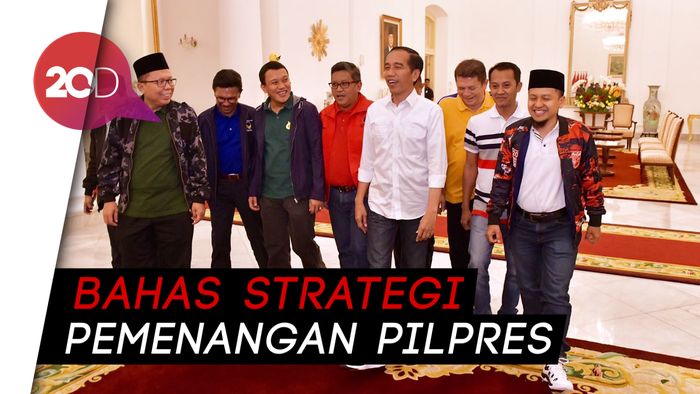 Sambil Santap Malam, Jokowi Temui 9 Sekjen Partai Koalisi