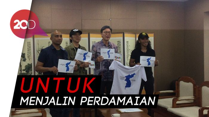 Slank Suarakan Lagu Asian Games ke Kedubes Korea Selatan