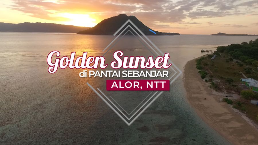 Pesona Langit Senja Di Pantai Sebanjar
