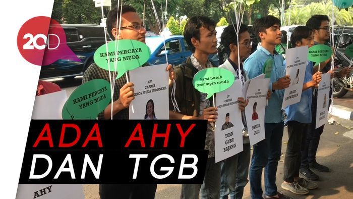 Aksi Lepas Balon Dukung Capres-Cawapres Muda