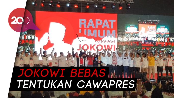 Jokowi Temui Relawan di SICC, Relawan: Kami Tak Tunjuk Cawapres