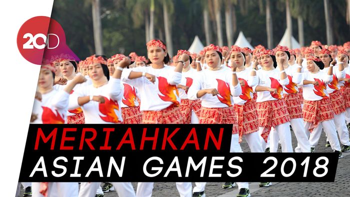 Aksi Ribuan Penari Poco-poco Pecahkan Rekor Dunia