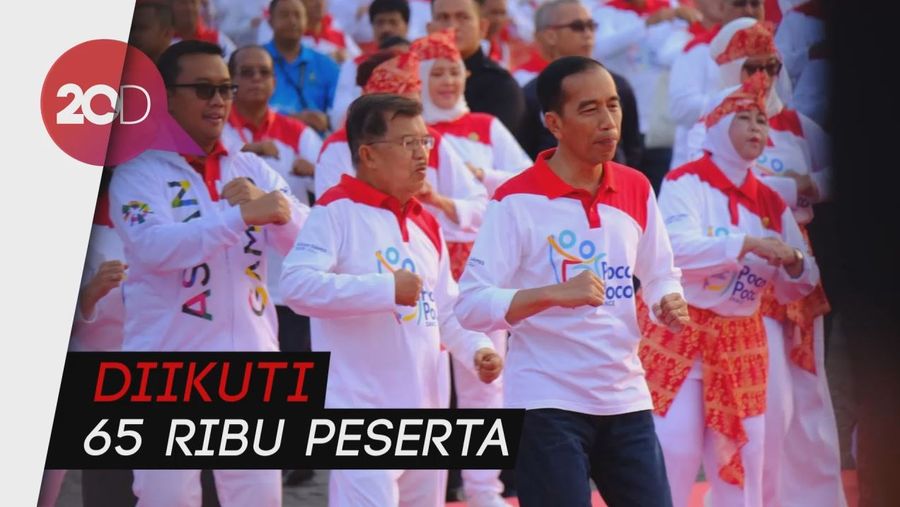 Jokowi-JK Turut Pecahkan Rekor Dunia Senam Poco-poco