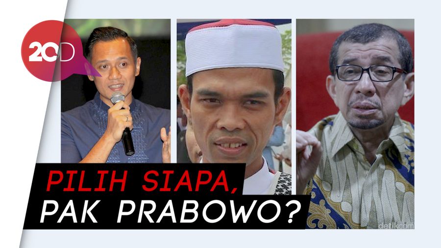 Pak Prabowo, Pilih AHY, Salim Segaf, atau Ustaz Somad?