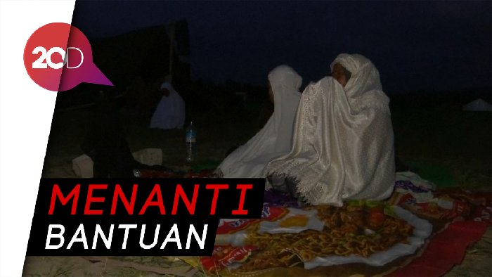 Kehilangan Tempat Tinggal, Warga Lombok Tidur Tanpa Atap