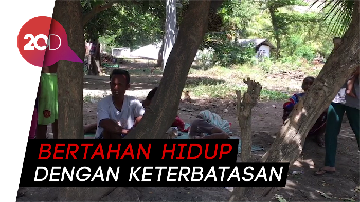 Miris! Warga Lombok Tidur Beralaskan Tikar dan Beratapkan Langit