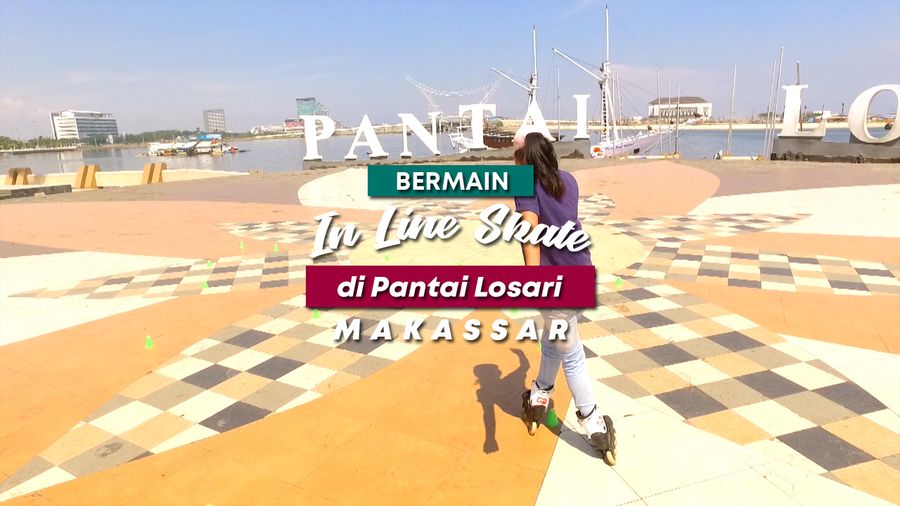 Melihat Kegiatan Komunitas Inline Skate yang Seru di Pantai Losari