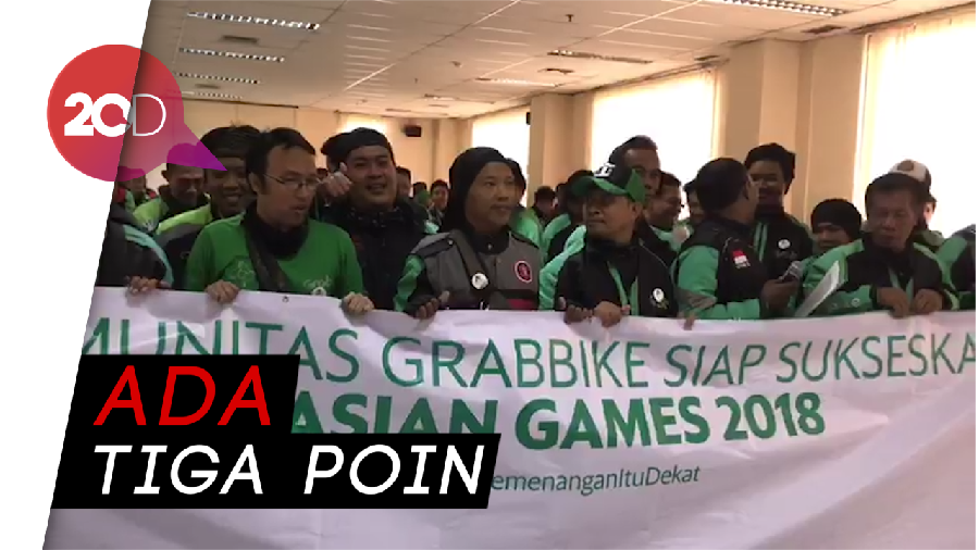 Deklarasi 150 Driver GrabBike Dukung Asian Games 2018