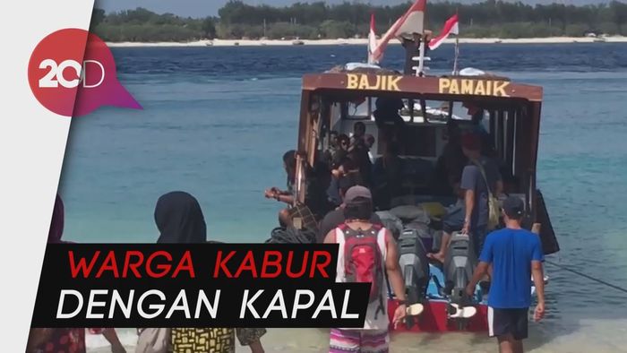 Gili Trawangan Dihajar Gempa 6,2 SR, Warga Ngungsi