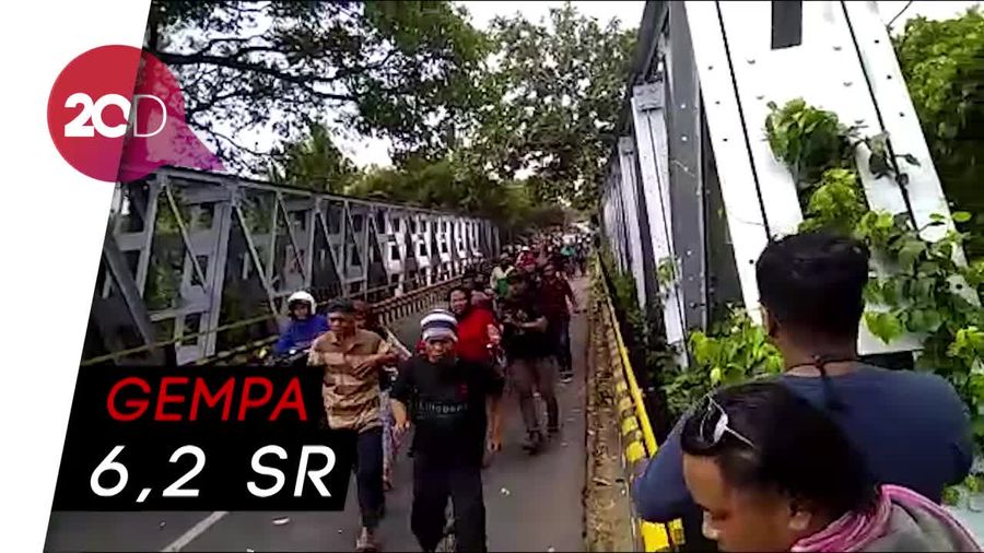 NTB Gempa Lagi, Warga Lombok Utara Berlarian