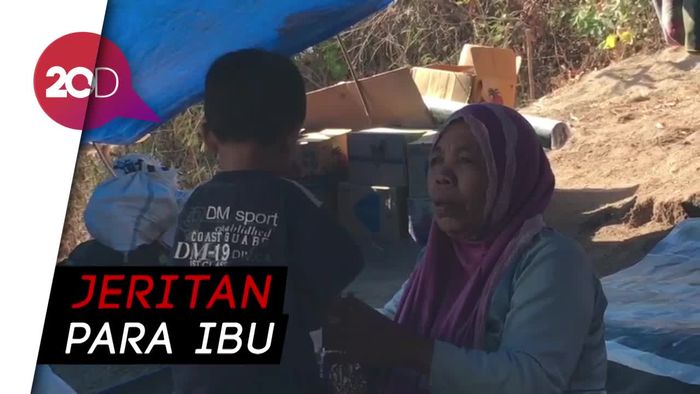 Tolong! Anak-anak di Pengungsian Lombok Butuh Susu dan Obat-obatan