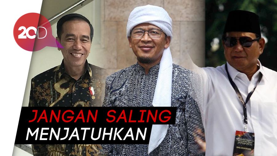 Aa Gym Dukung Prabowo Apa Jokowi?