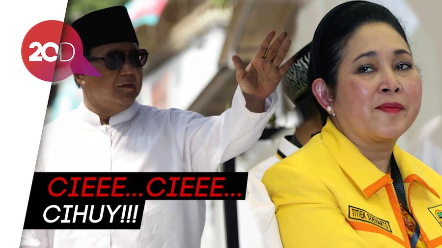 Senyum-senyum Prabowo Saat Sebut Nama Titiek Soeharto