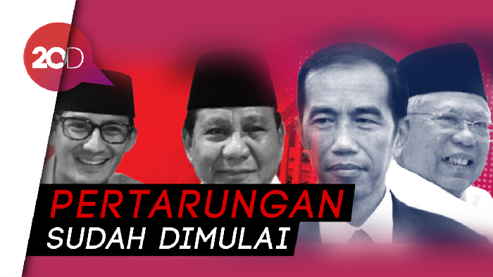 Melihat Lagi Deklarasi Jokowi-Maruf Amin dan Prabowo-Sandiaga