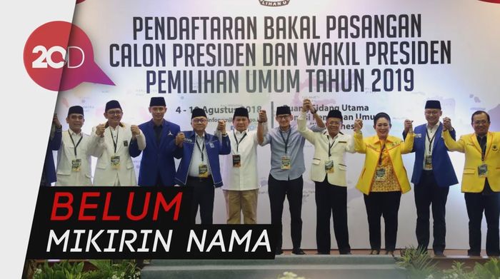  Partai Pendukung Prabowo-Sandi Belum Punya Nama Koalisi