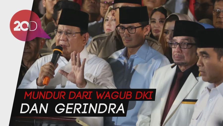 Prabowo Ungkap Pengorbanan Mahal Sandi untuk Jadi Cawapres