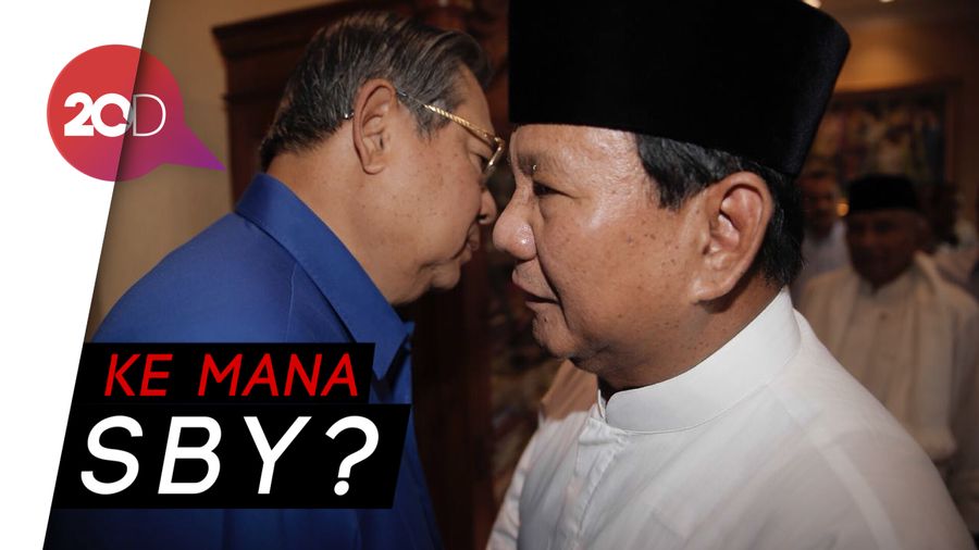 SBY Tak Tampak Saat Demokrat Umumkan Dukung Prabowo
