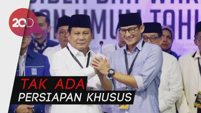 Senin Depan, Prabowo-Sandi Jalani Cek Kesehatan