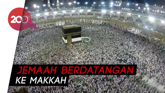 Membeludak! Jemaah Haji Padati Masjidil Haram