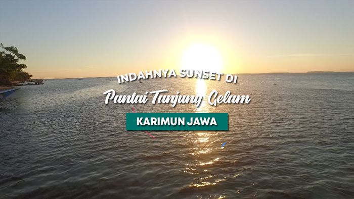 Indahnya Sunset di Pantai Tanjung Gelam
